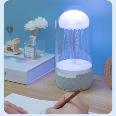 Jellyfish LED Mood Lamp – Bluetooth Speaker & Calming Light Display